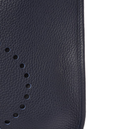 Hermes Taurillon Clemence Evelyne III GM Bleu Nuit 9 of 11