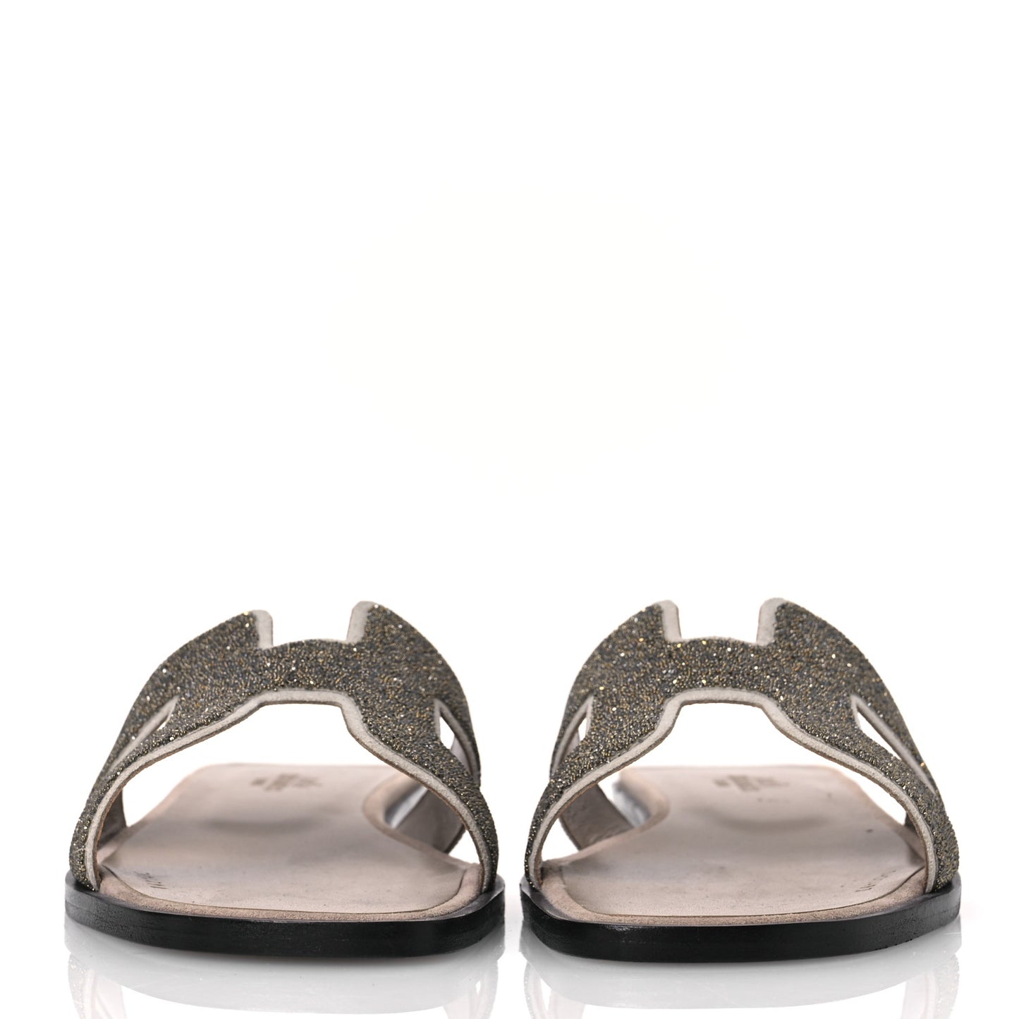 Suede Goatskin Crystal Powder Oran Sandals 36.5