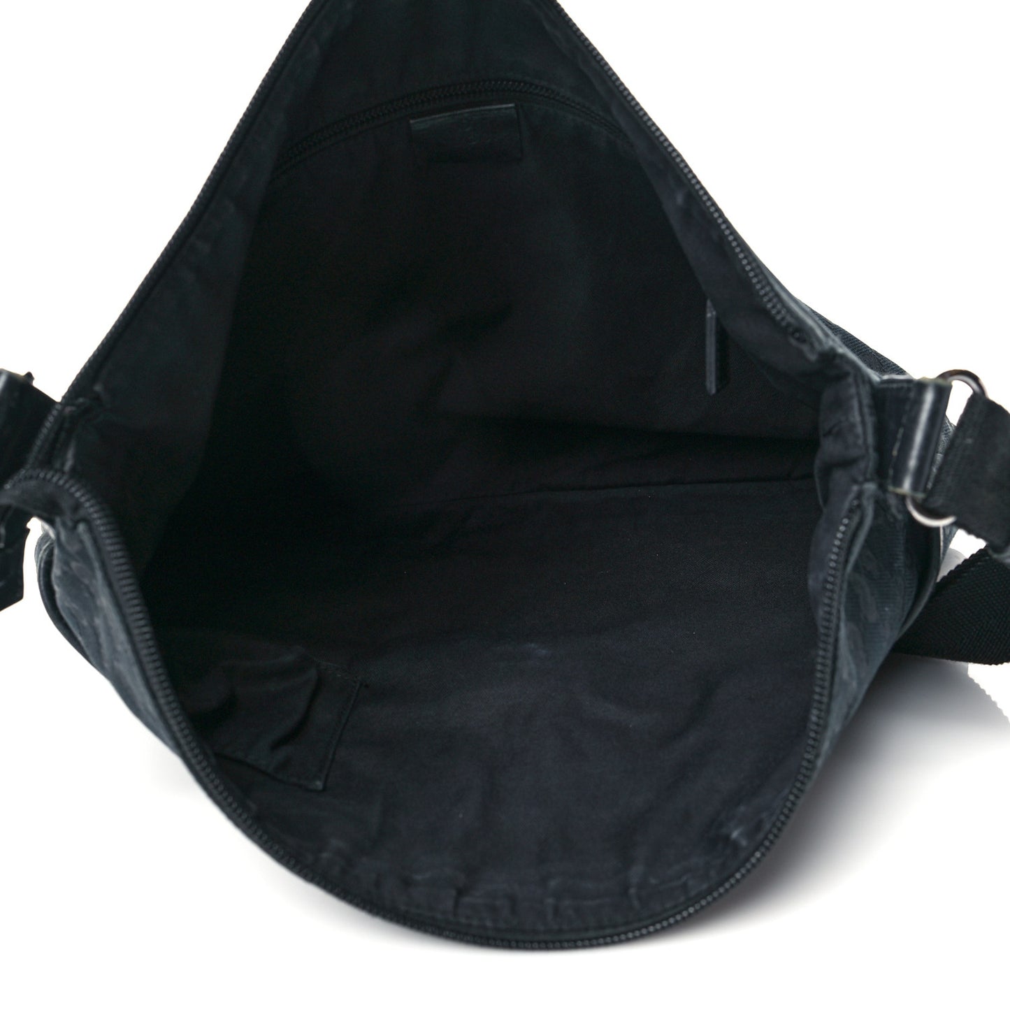 Monogram Calfskin Perforated Medium Flat Messenger Bag Black