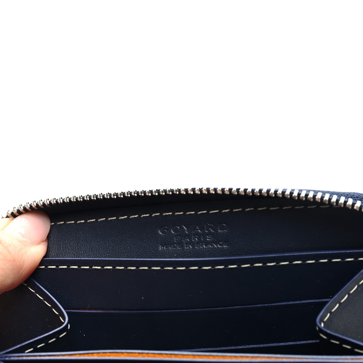 Goyardine Matignon PM Wallet Navy