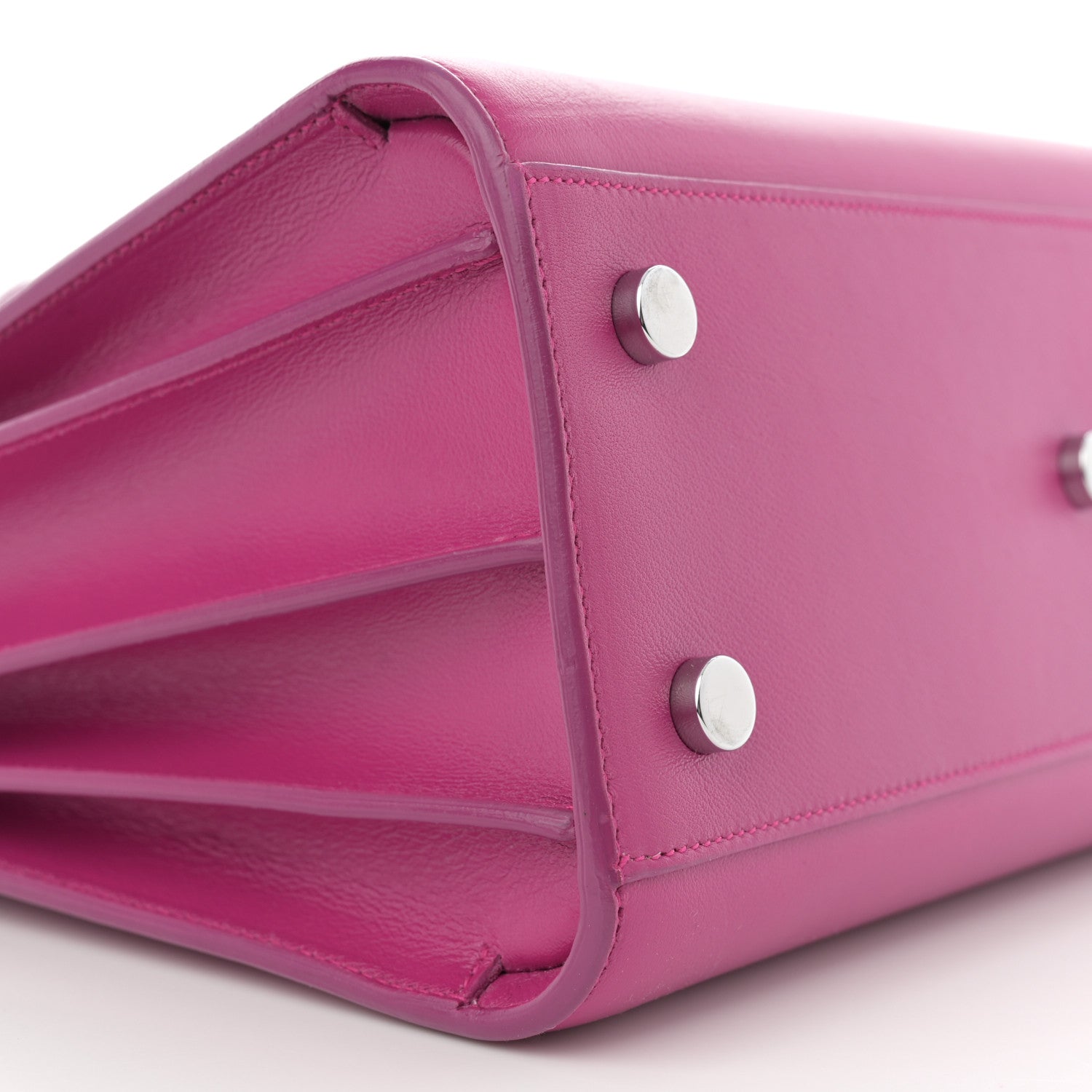 Saint Laurent Calfskin Baby Sac De Jour Fuchsia 9 of 12