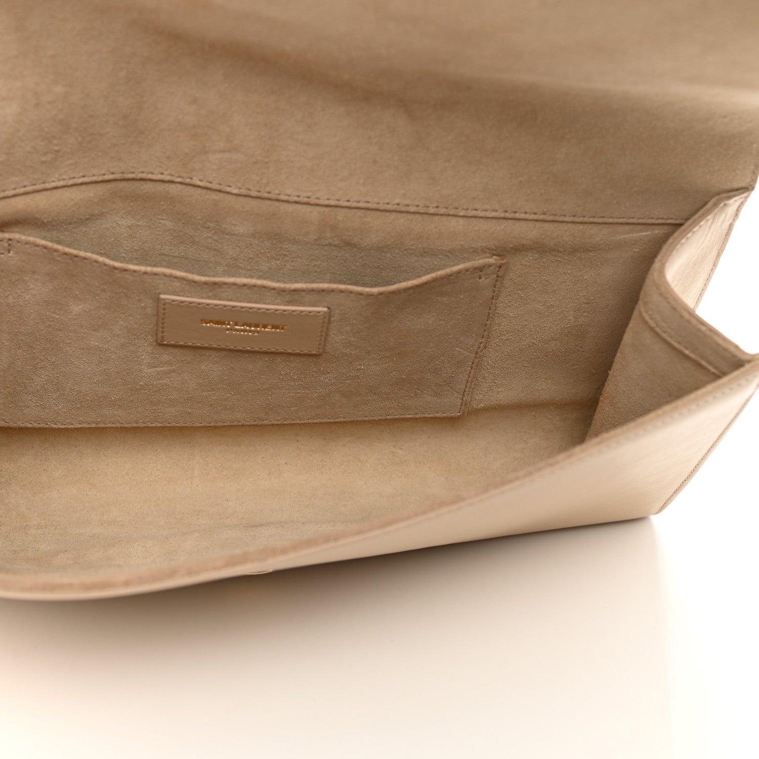 Saint Laurent Calfskin Classic Y Ligne Clutch Light Beige 5 of 8