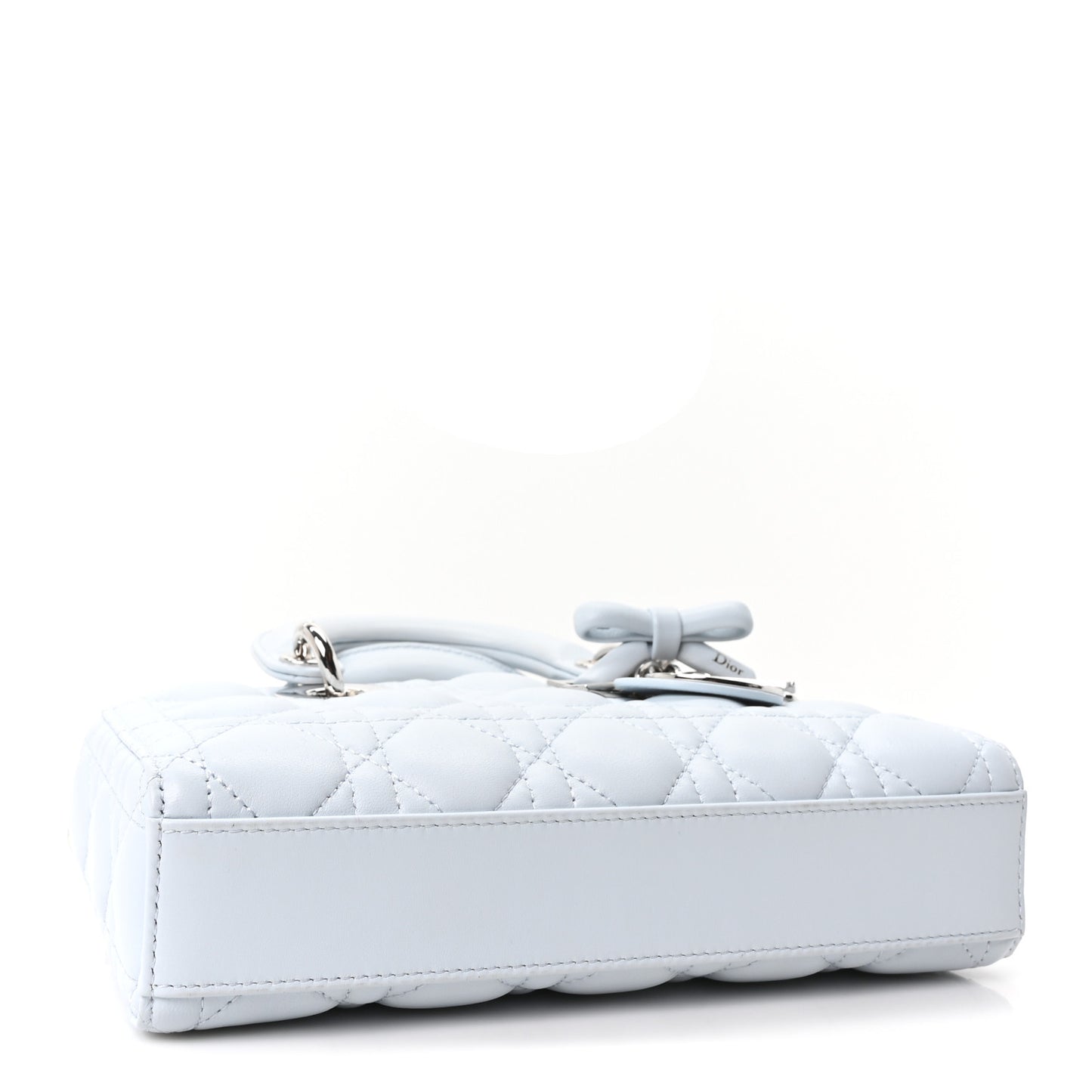 Lambskin Cannage Small Lady D-Joy Light Blue