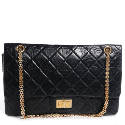 Chanel Aged Calfskin Quilted 50th Anniversary 2.55 Reissue 227 Flap Black 1 of 9