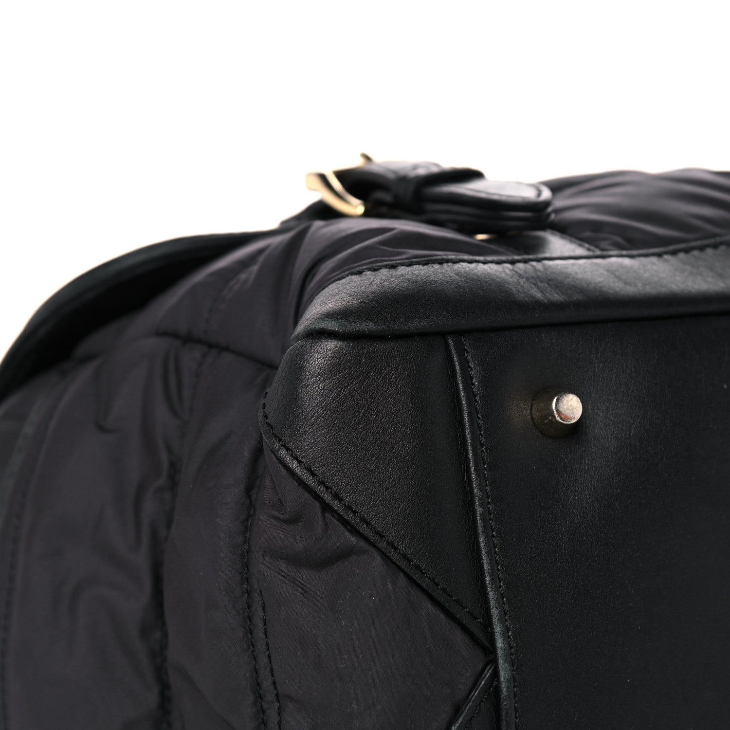 Burberry Nylon Quilted Diaper Bag Black 4 of 18