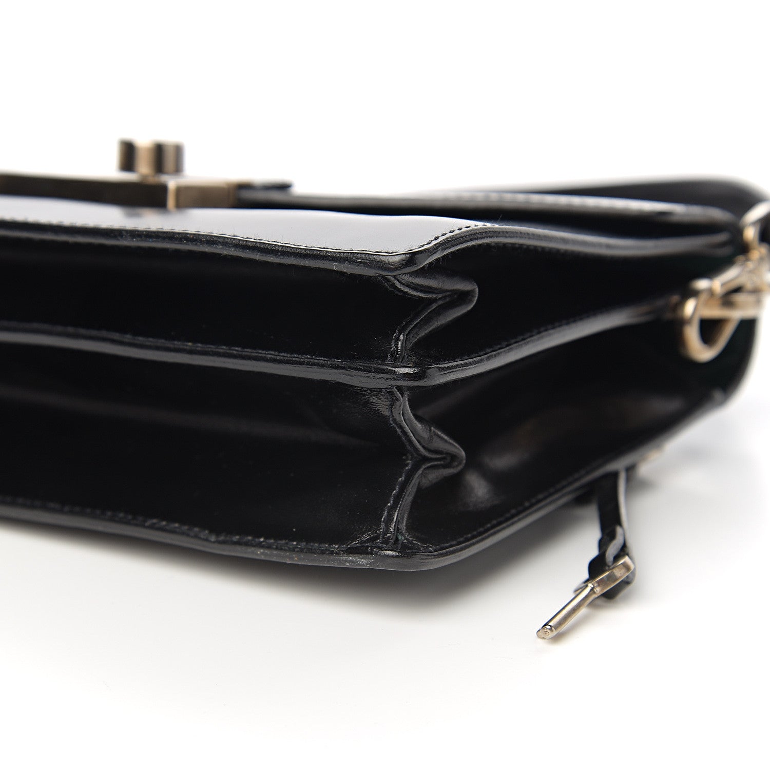 Prada Vitello Sound Shoulder Bag Black 7 of 8