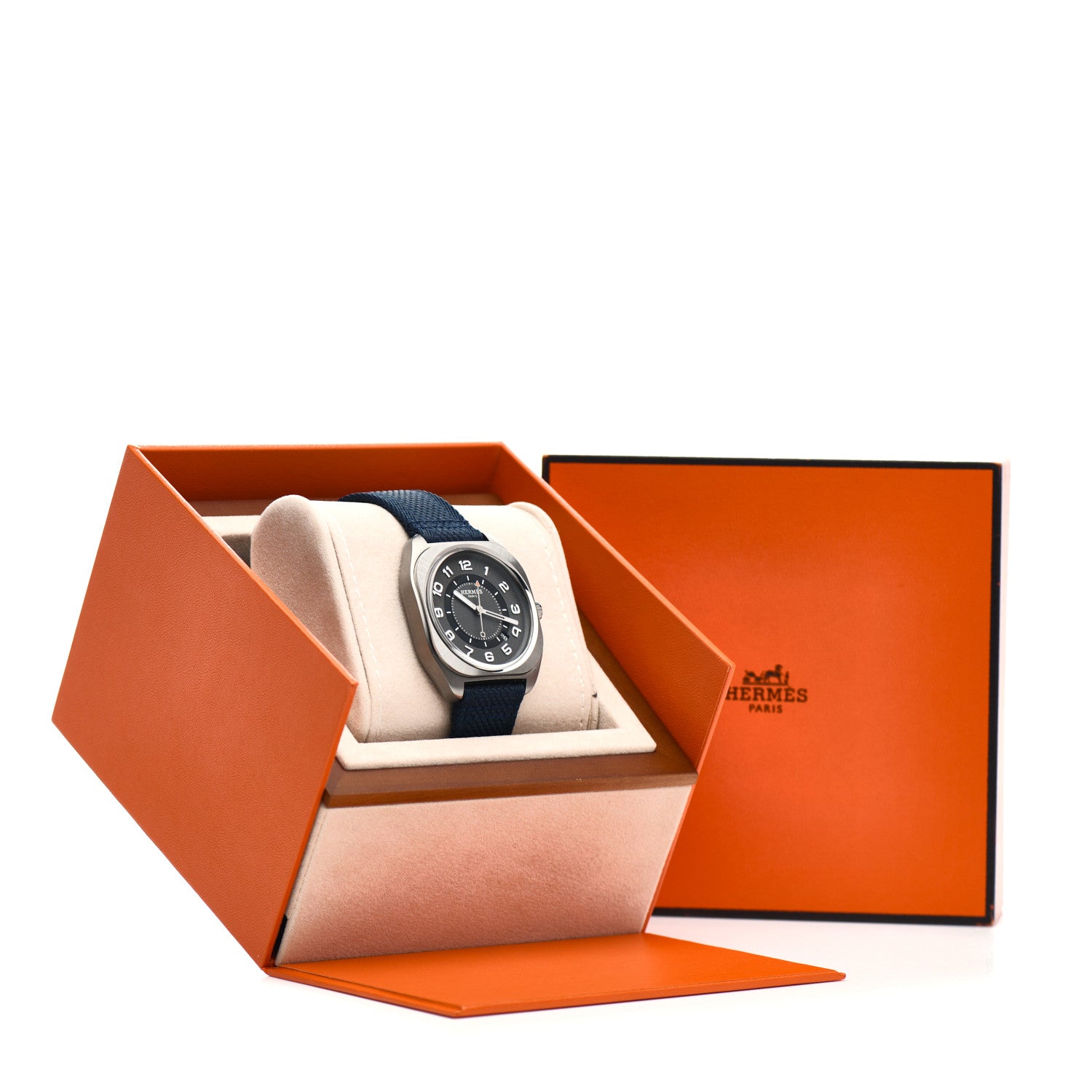 Hermes Titanium Nylon 39mm H08 Automatic Watch Bleu Abysse 5 of 5