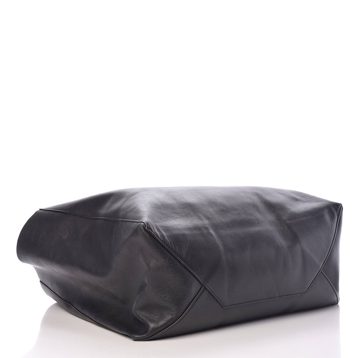 Celine Grained Calfskin Horizontal Cabas Black 4 of 9