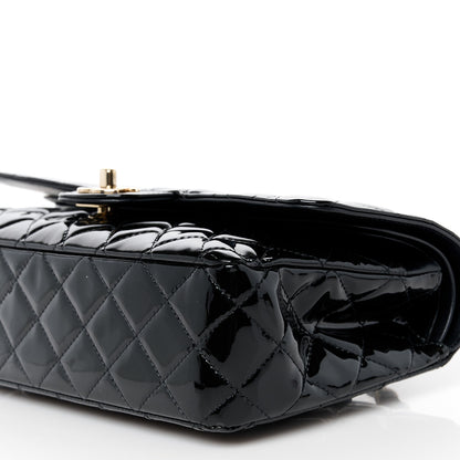 Chanel Patent Quilted Medium Double Flap Black 11 of 11