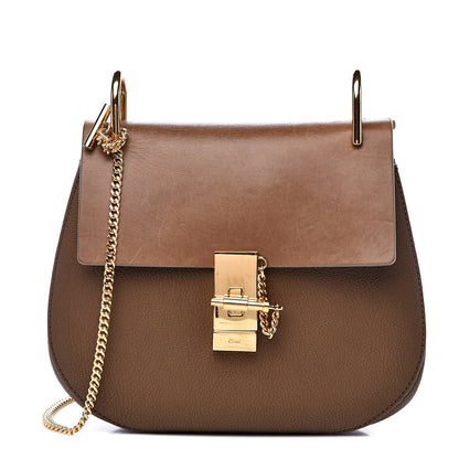 Chloe Grained Lambskin Drew Shoulder Bag Woody Khaki 1 of 11