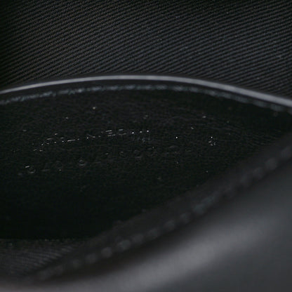 Saint Laurent Sheepskin Matelasse Chevron Monogram Monochrome Medium College Bag Black 6 of 9