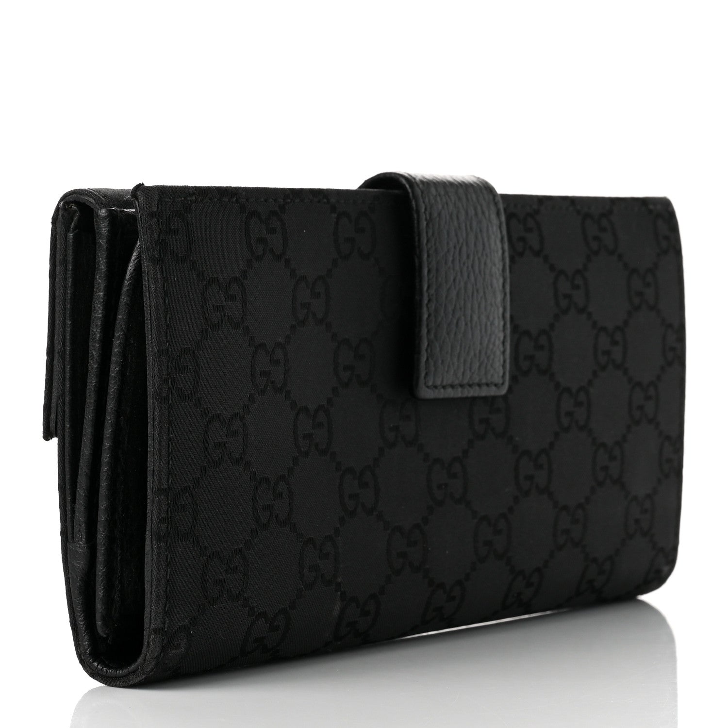 Gucci Monogram Eclipse Continental Wallet Black 3 of 9
