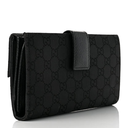 Gucci Monogram Eclipse Continental Wallet Black 3 of 9
