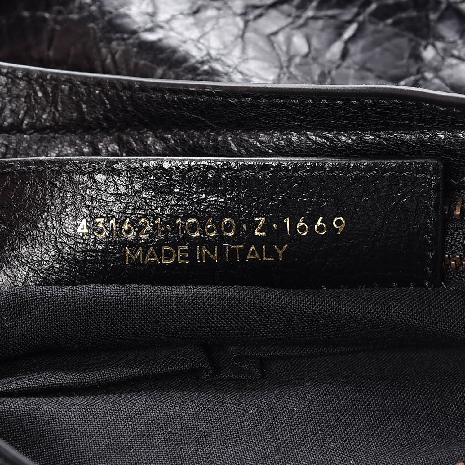 Balenciaga Agneau Classic Hardware S City Logo Strap Black White 7 of 7