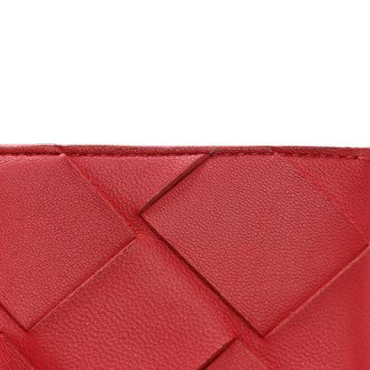 Bottega Veneta Nappa Maxi Intrecciato Card Holder Red 10 of 11