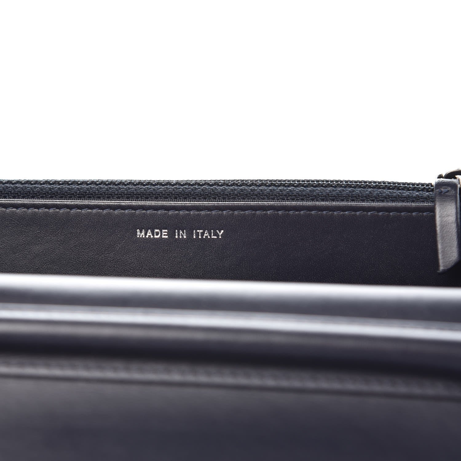 Chanel Caviar Timeless CC Wallet On Chain WOC Navy Blue 17 of 20