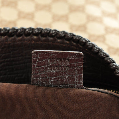 Gucci Monogram Large Horsebit Chain Hobo Dark Brown 7 of 7