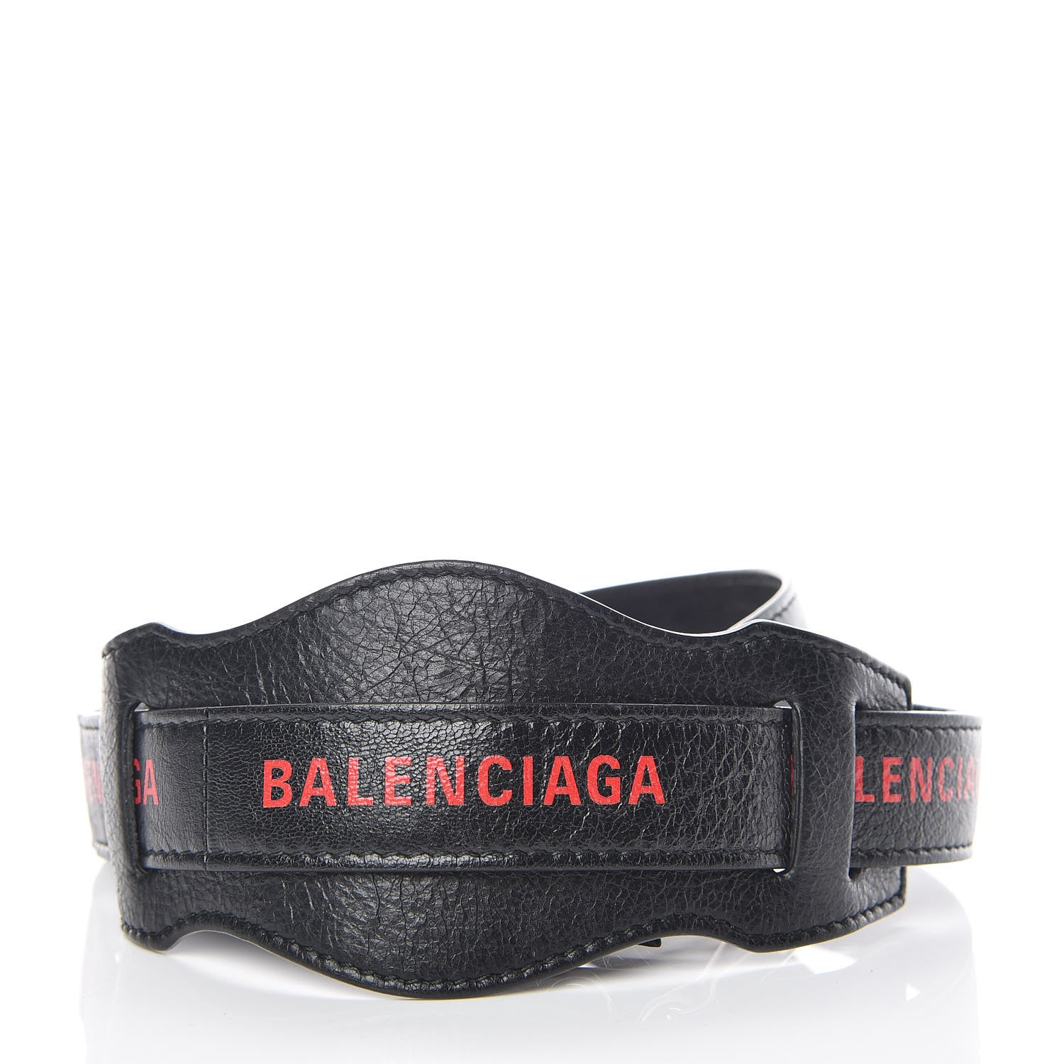 Balenciaga Agneau Classic Hardware Logo Shoulder Strap Black 2 of 4