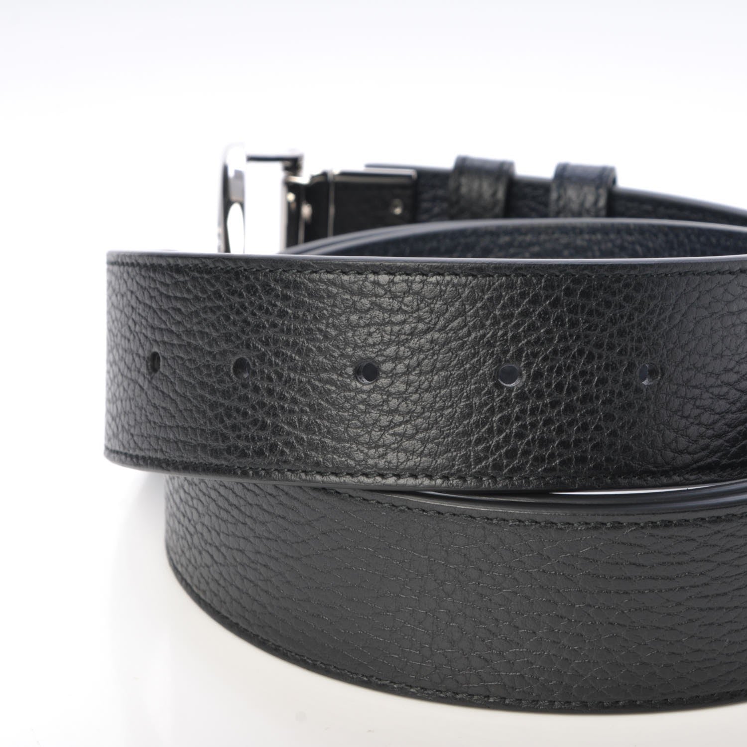 Gucci Calfskin 1973 Reversible Belt 115 46 Black Navy 4 of 7