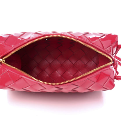 Bottega Veneta Patent Nappa Intrecciato Mini Loop Camera Bag Candy Stripe 5 of 10