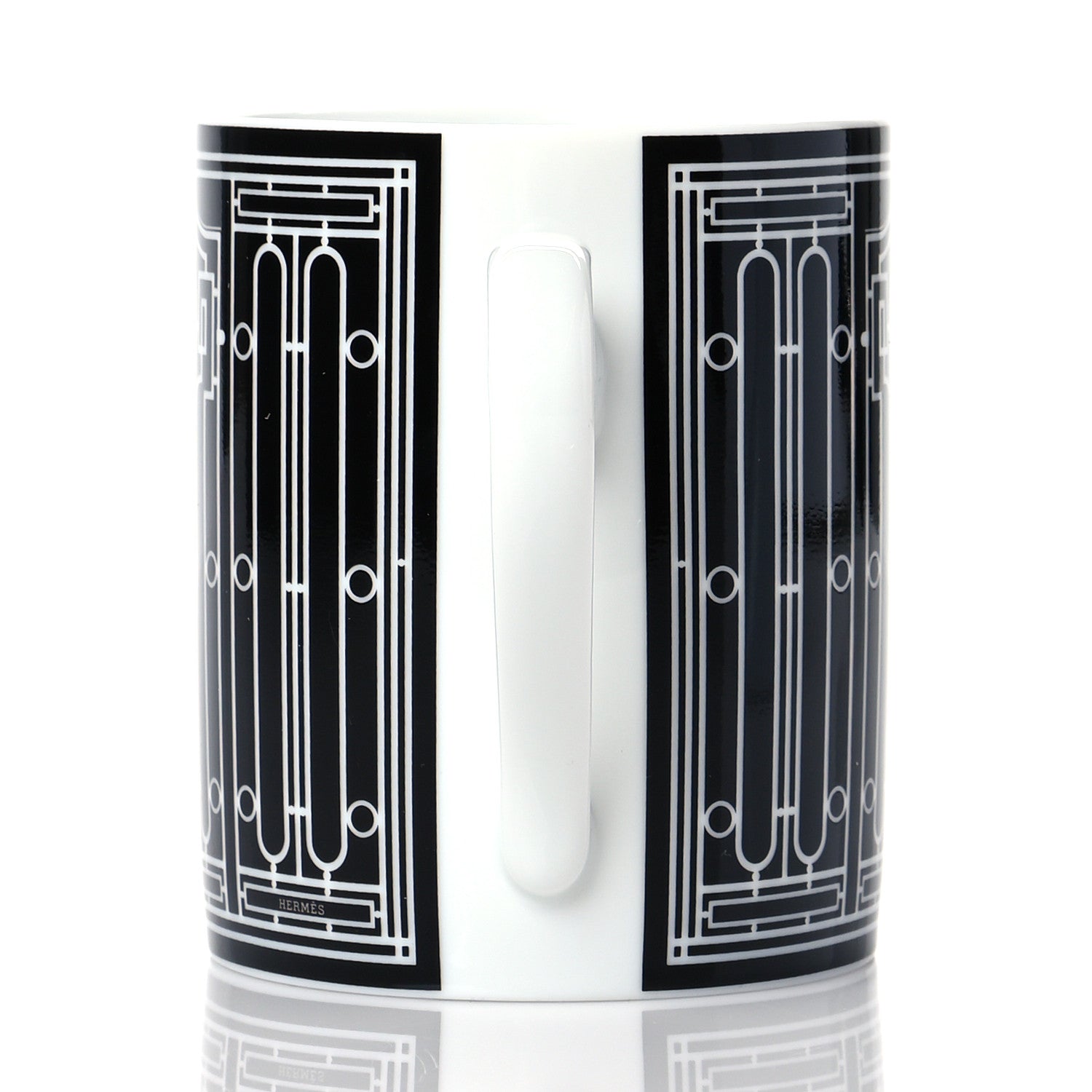 Hermes Porcelain H Deco Mug N°2 Black 5 of 10