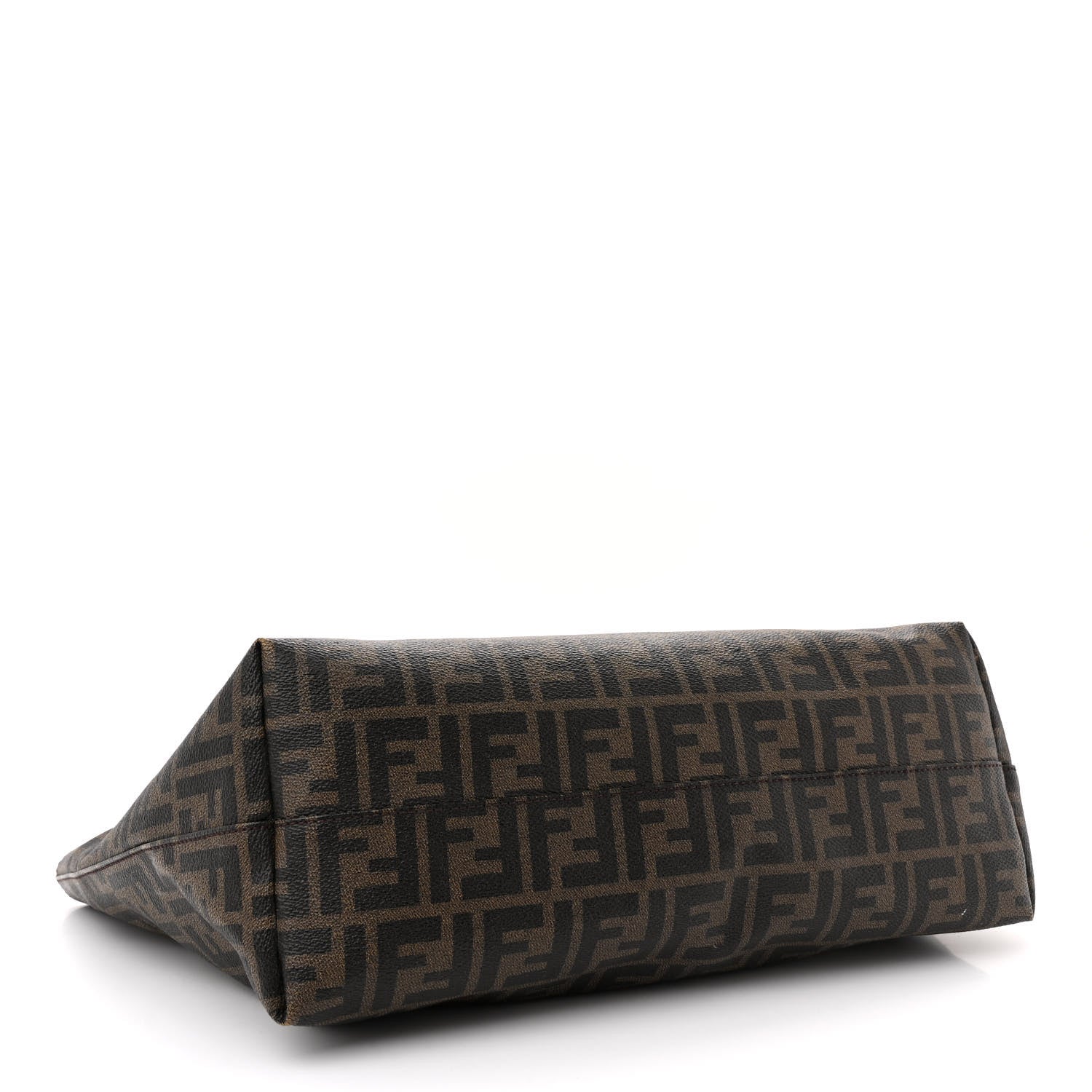 Fendi Zucca Spalmati Medium Roll Tote Tobacco Moro 4 of 17