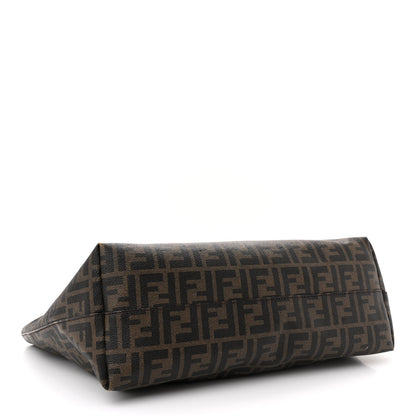 Fendi Zucca Spalmati Medium Roll Tote Tobacco Moro 4 of 17