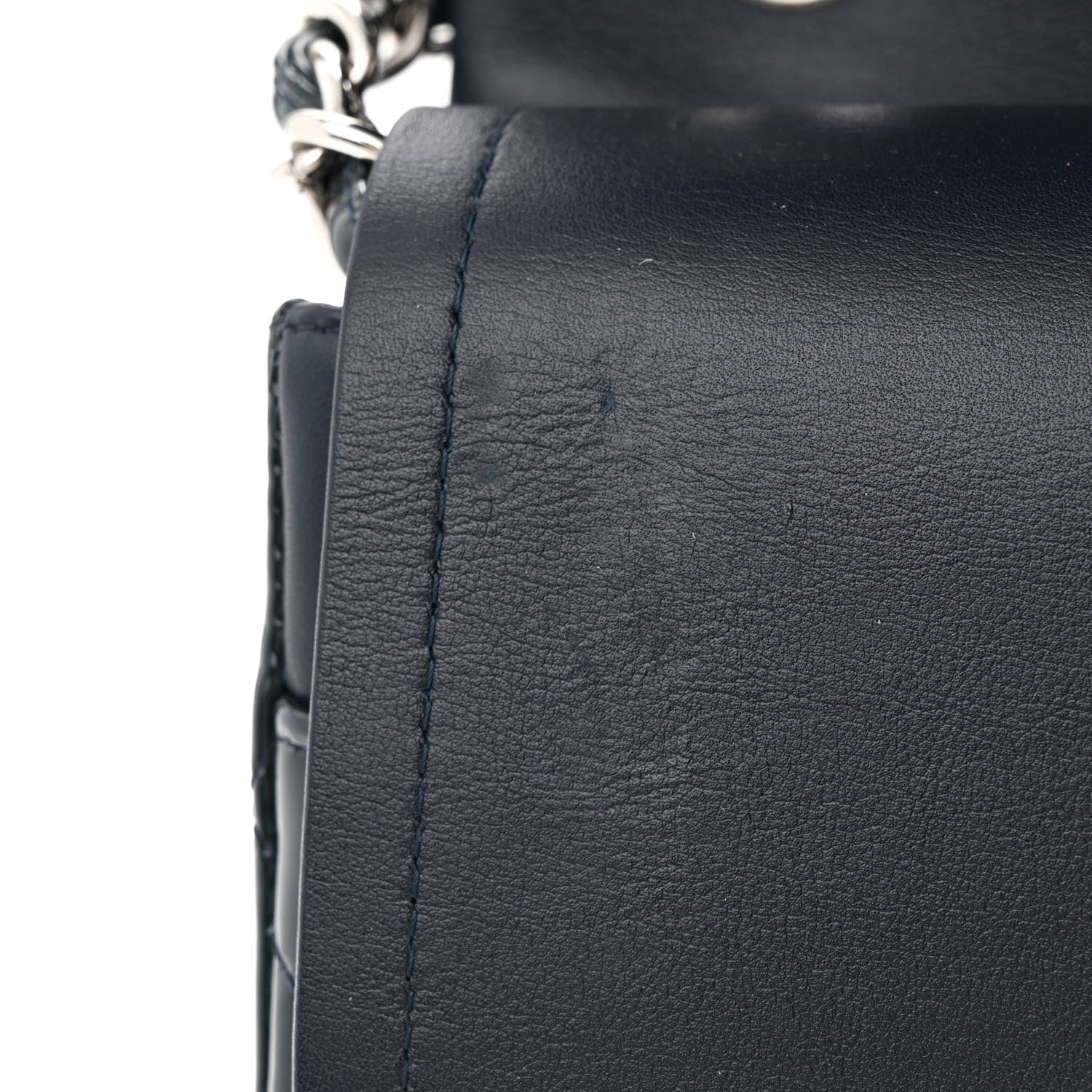 Chanel Patent Quilted Jumbo Double Flap Navy 11 of 12
