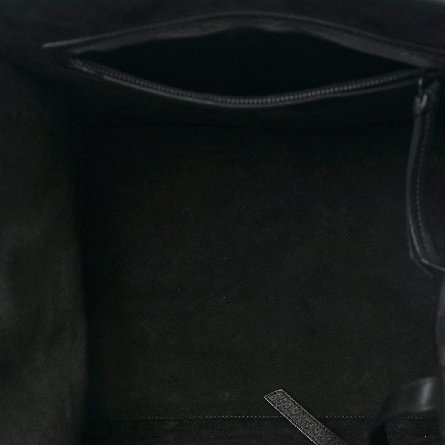 Celine Supple Calfskin Medium Phantom Luggage Black 5 of 9