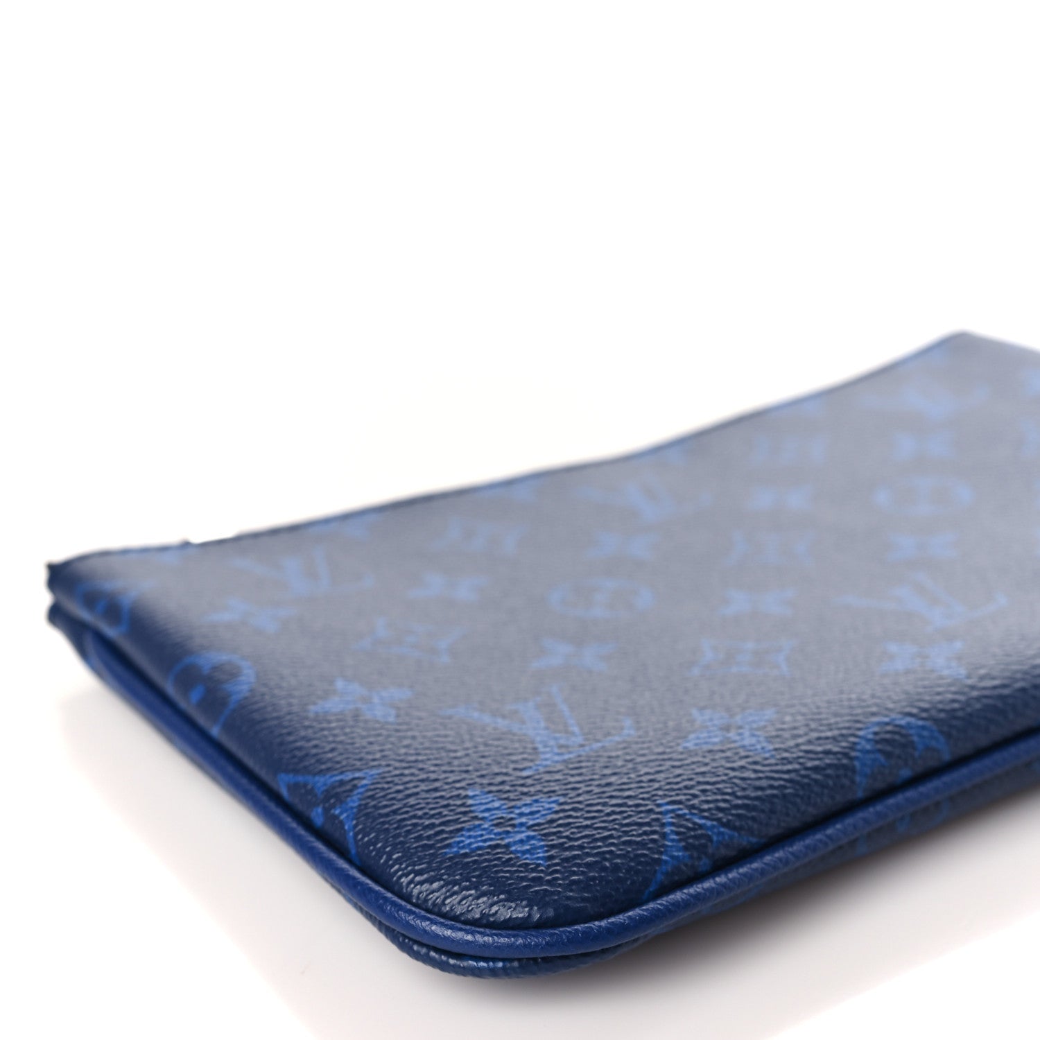 Louis Vuitton Taigarama Trio Messenger Small Pochette And Key Pouch Cobalt 8 of 10