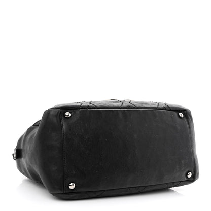 Chanel Calfskin Small Diamond Stitch Tote Black 4 of 15