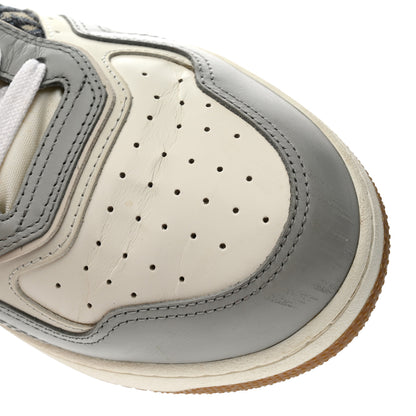 Christian Dior Smooth Calfskin Jacquard Oblique Mens B27 Low Top Sneakers 43 Beige Blue 13 of 15