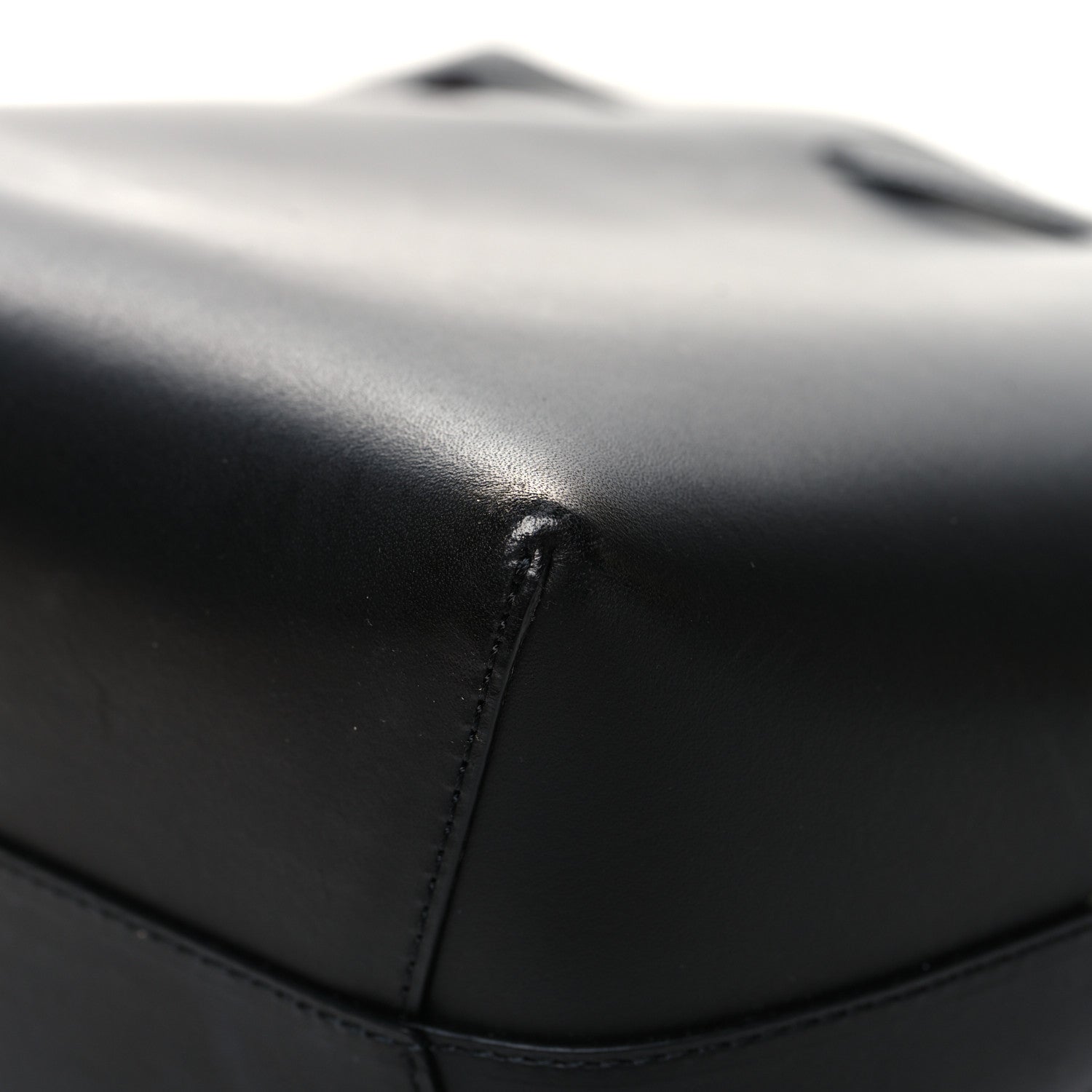 Mansur Gavriel Vegetable Tanned Calfskin Bucket Bag Black Flamma 11 of 13