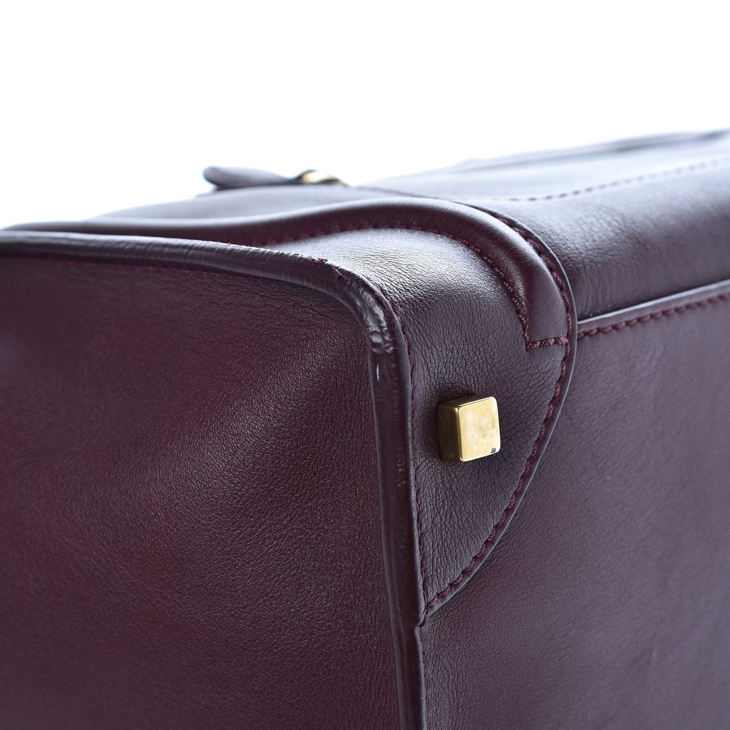 Smooth Calfskin Mini Luggage Burgundy