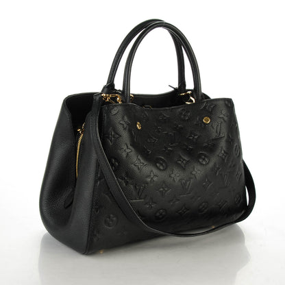Louis Vuitton Empreinte Montaigne MM Black 3 of 8