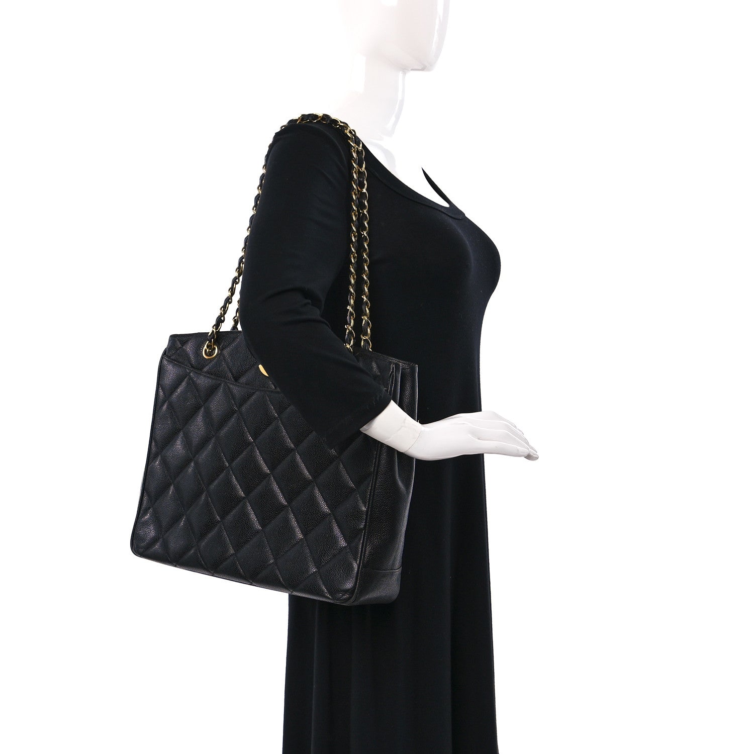 Chanel Caviar Quilted Flap Shoulder Bag Black 2 of 9