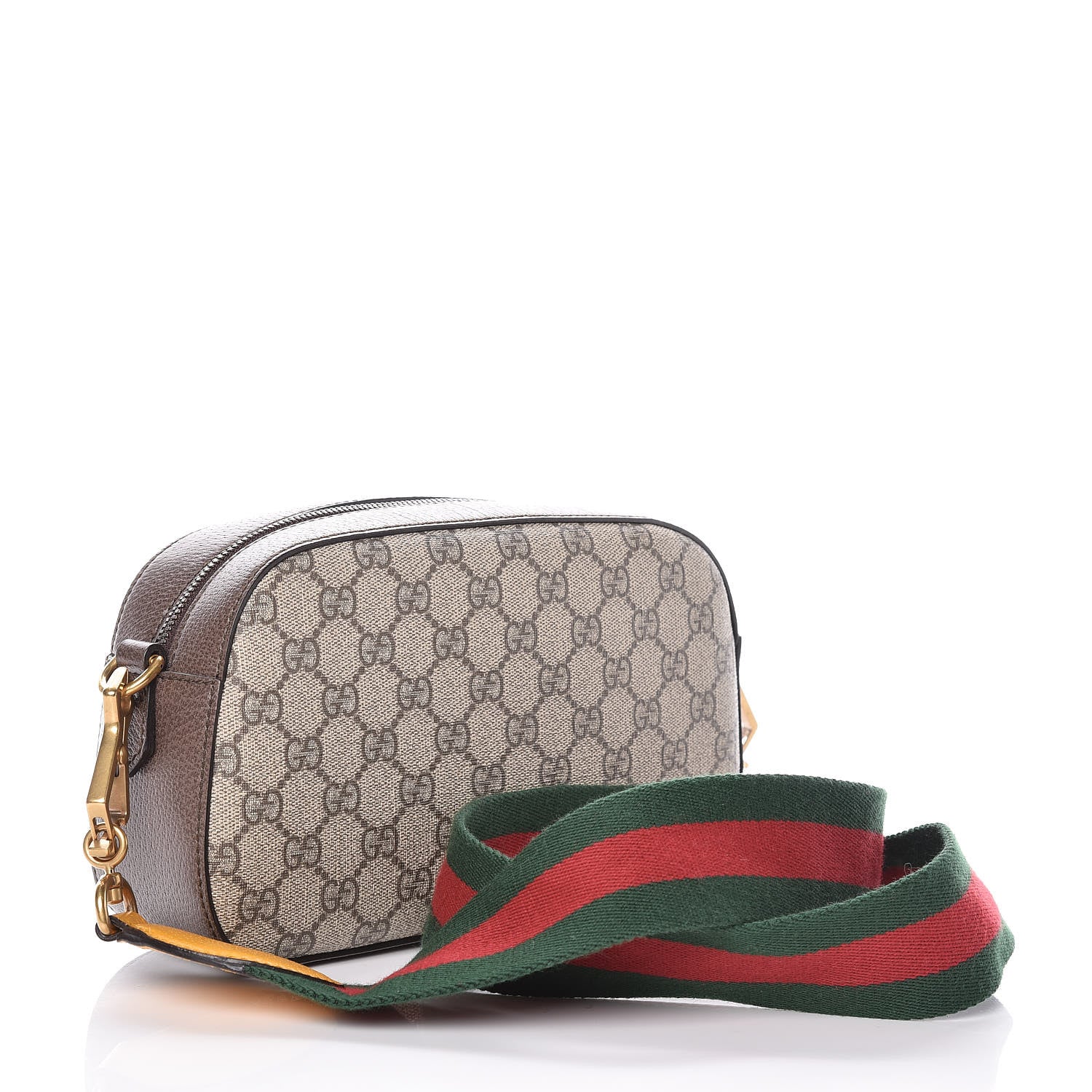 Gucci GG Supreme Monogram Web Neo Vintage Shoulder Bag Beige New Acero Crop 3 of 9