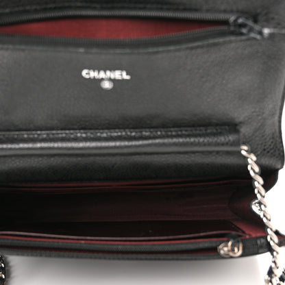 Chanel Caviar Quilted Wallet on Chain WOC Black 5 of 13