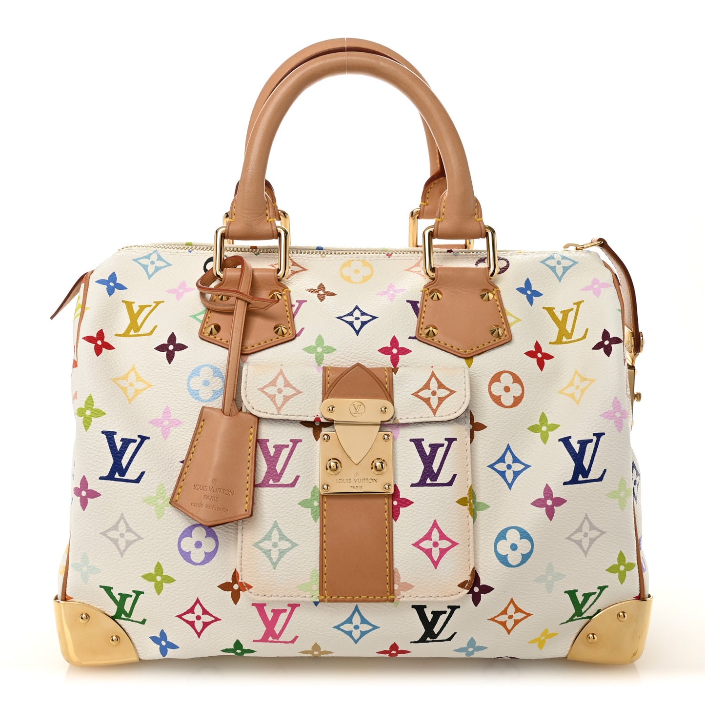 Monogram Multicolor Speedy 30 White