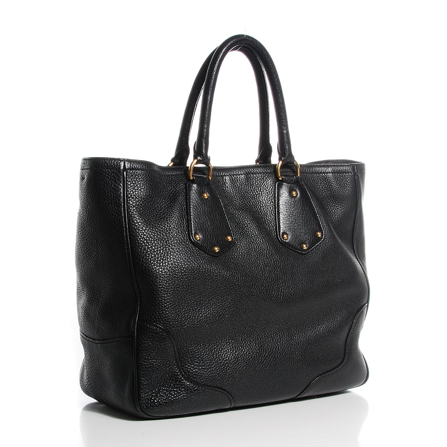 Vitello Daino Tote Nero Black