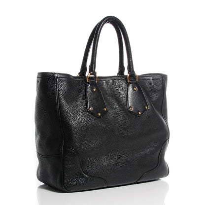 Prada Vitello Daino Tote Nero Black 3 of 8