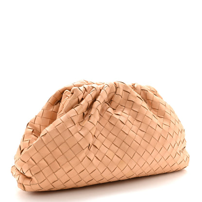 Bottega Veneta Nappa Maxi Intrecciato The Pouch Oversized Clutch Almond 3 of 7