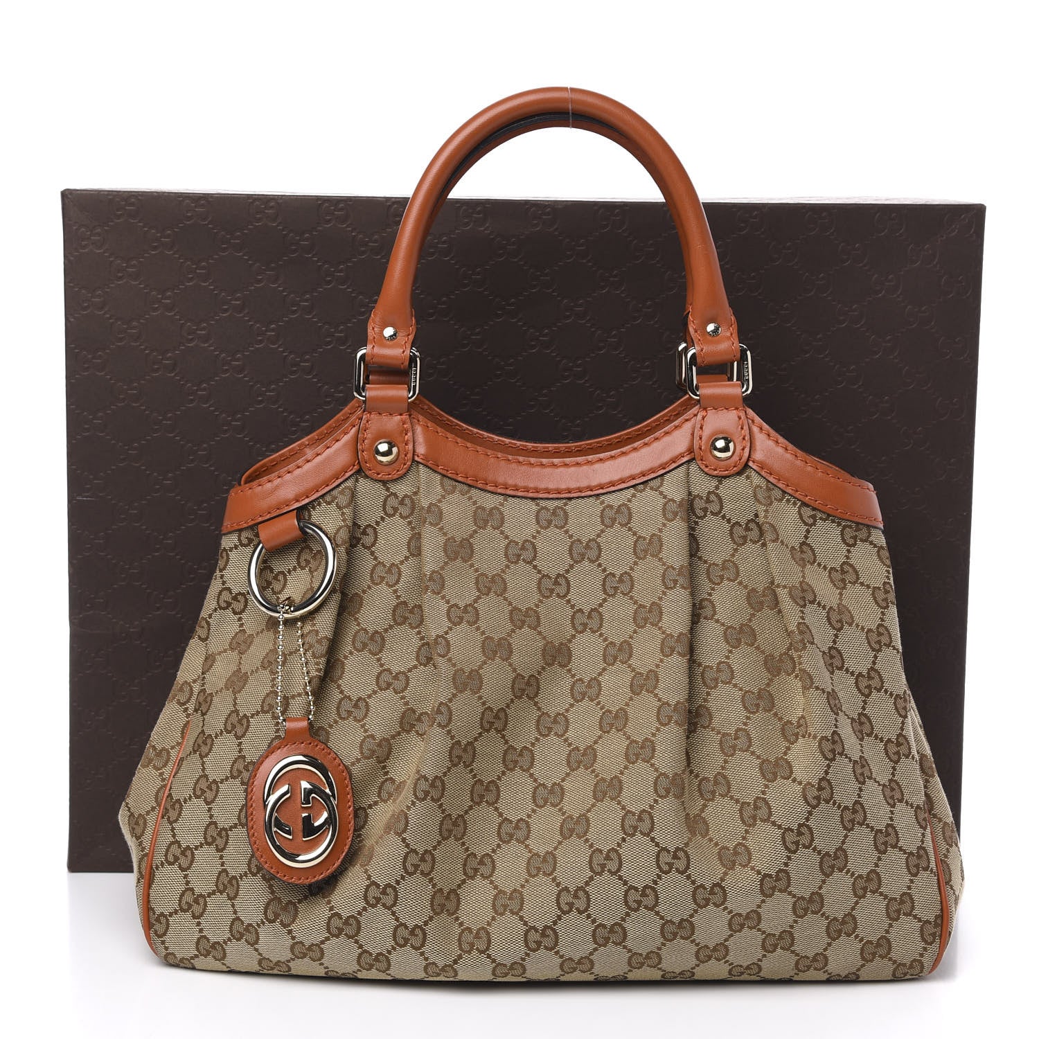 Gucci Monogram Medium Sukey Tote Orange 16 of 16