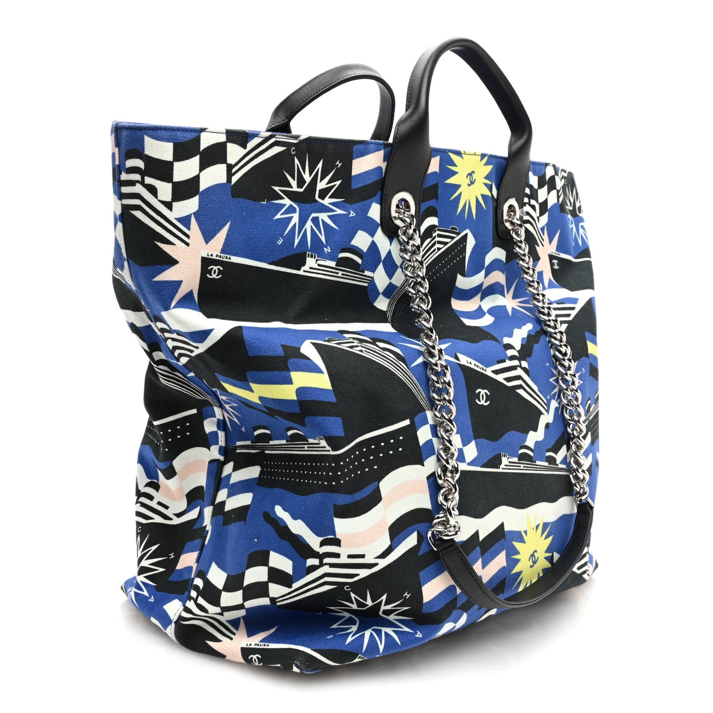 Canvas Large La Pausa Bay Shopping Bag