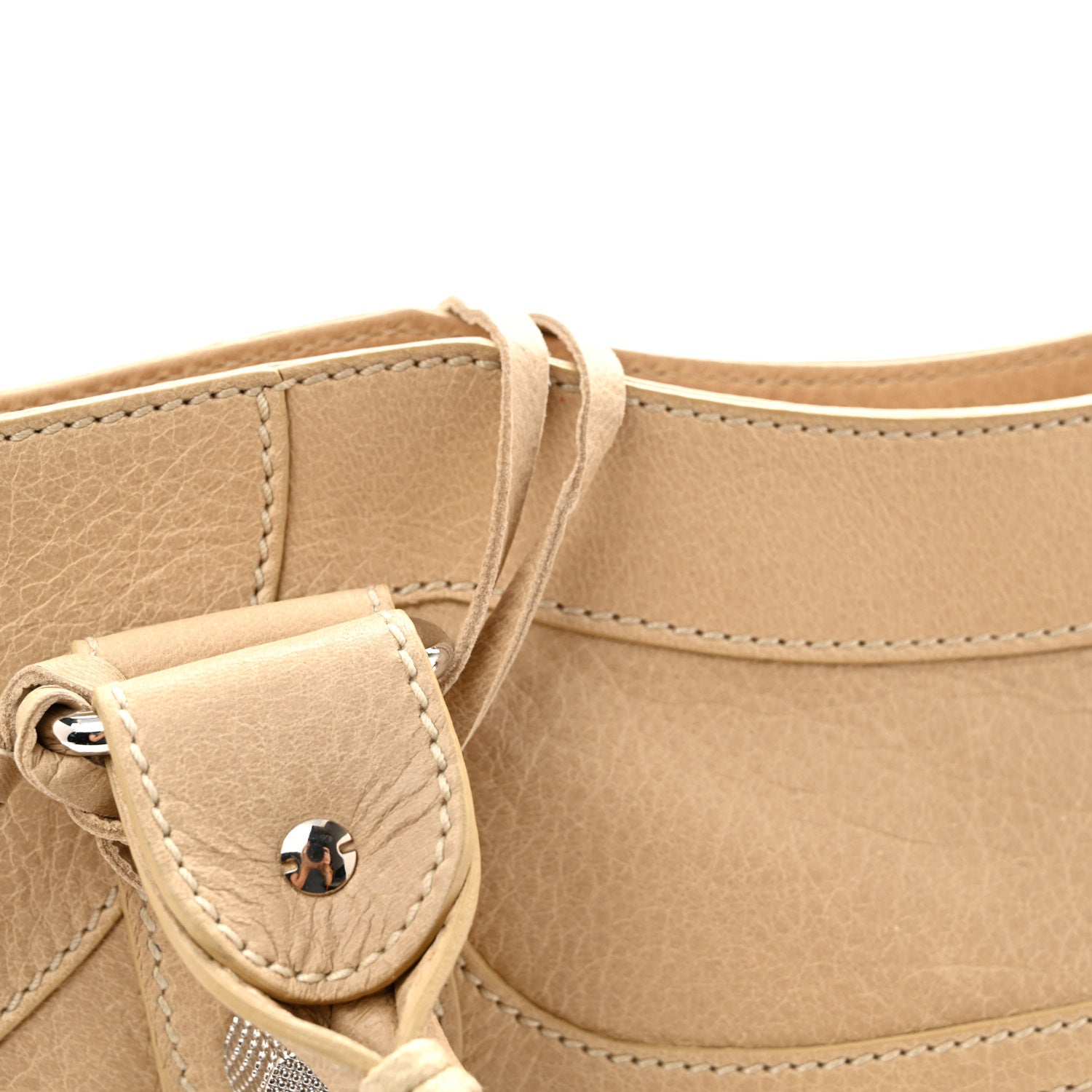 Balenciaga Agneau Giant 21 Silver Hardware City Sahara 12 of 14
