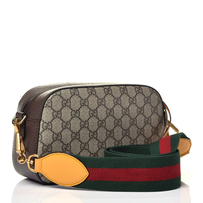 Gucci GG Supreme Monogram Web Neo Vintage Shoulder Bag Beige New Acero Crop 3 of 9