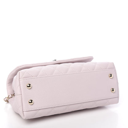 Chanel Caviar Quilted Mini Coco Handle Flap Lilas Lilac 4 of 10
