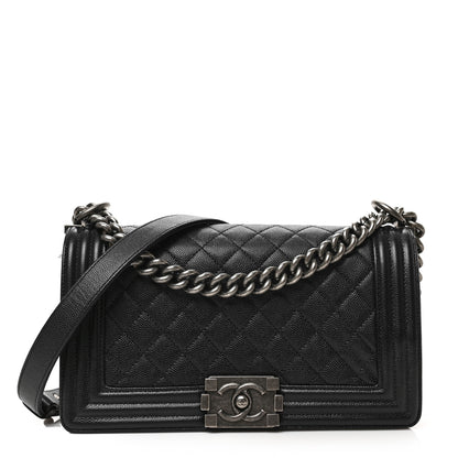Chanel Caviar Quilted Medium Boy Flap Black 1 of 9