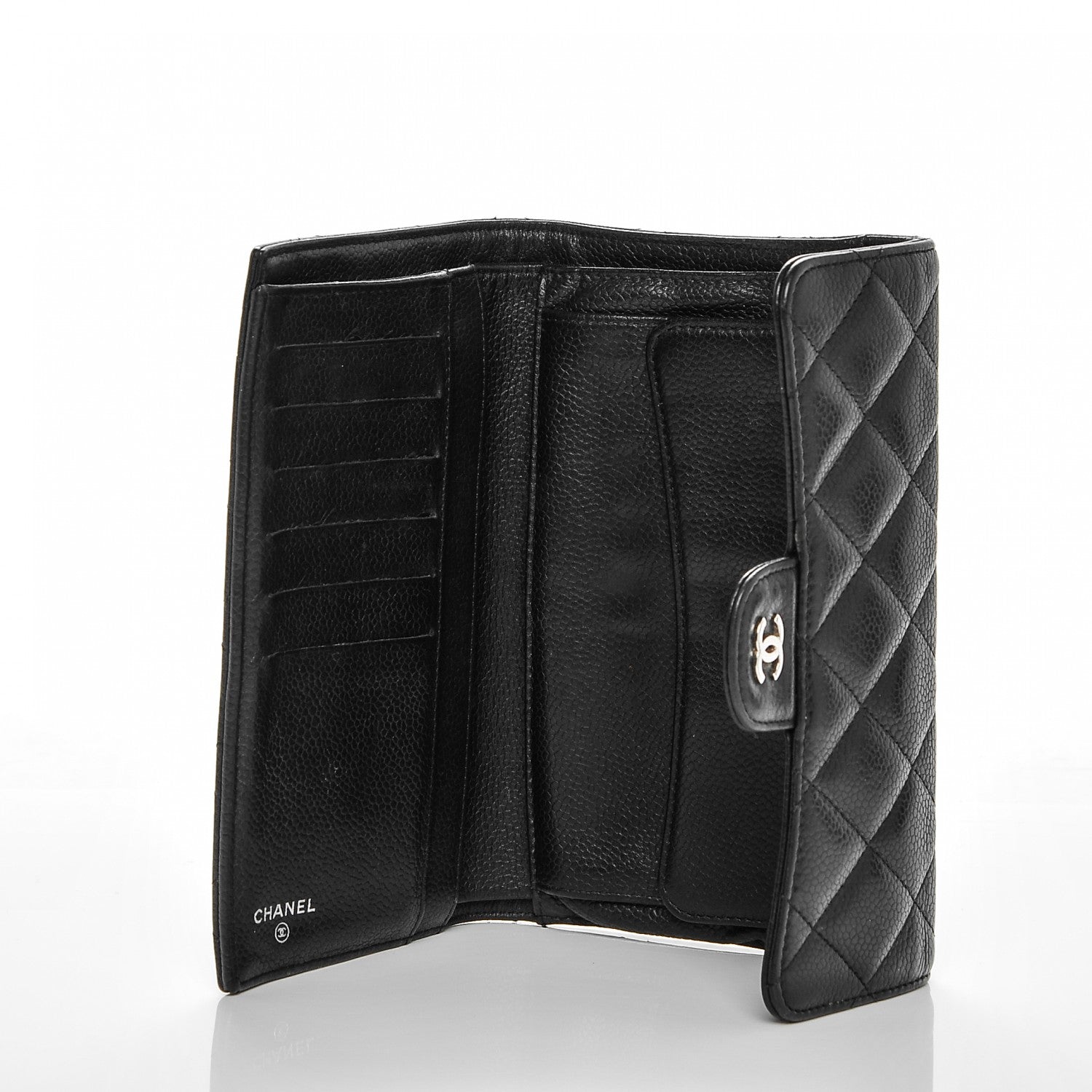 Chanel Caviar Quilted Large Flap Wallet Black 5 of 11