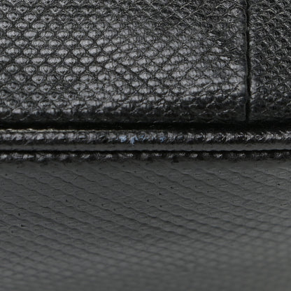 Gucci Calfskin Lizard Embossed Boat Pochette Black 14 of 15